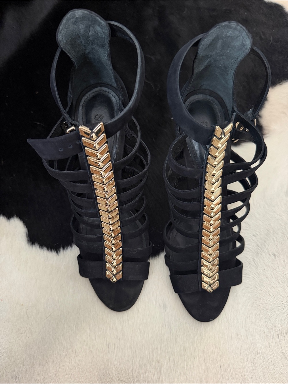 Schutz Caged High Heels